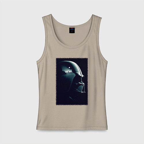 Женская майка Мысли вейдера / Миндальный – фото 1