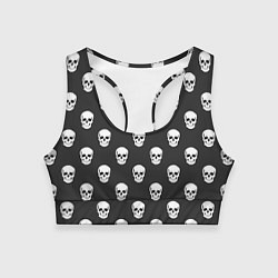 Женский спортивный топ BFMV: Skulls