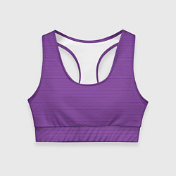 Топик спортивный женский Фиолетовая волна, цвет: 3D-принт