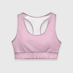 Топик спортивный женский Светло-розовый, цвет: 3D-принт
