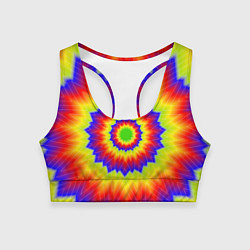 Топик спортивный женский Tie-Dye, цвет: 3D-принт