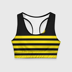 Топик спортивный женский BORUSSIA, цвет: 3D-принт