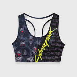 Женский спортивный топ Cyberpunk 2077