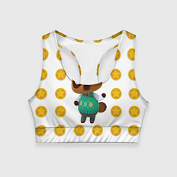 Женский спортивный топ Animal crossing - Nook
