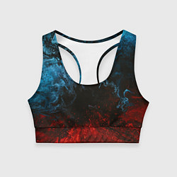 Топик спортивный женский Огонь И Вода, цвет: 3D-принт