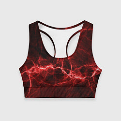 Топик спортивный женский Разряд Молний, цвет: 3D-принт