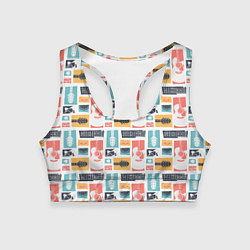 Топик спортивный женский Рок, цвет: 3D-принт