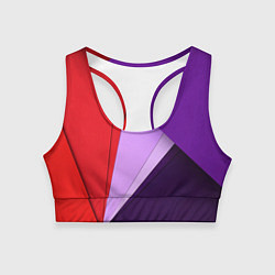 Топик спортивный женский ORIGAMI, цвет: 3D-принт
