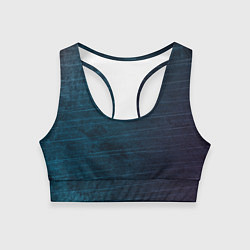 Топик спортивный женский Texture Blue Ripples, цвет: 3D-принт