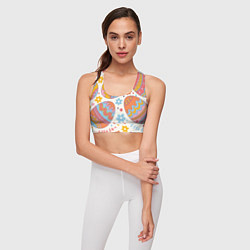 Топик спортивный женский Пасха, цвет: 3D-принт — фото 2