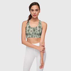 Топик спортивный женский Морская карта, цвет: 3D-принт — фото 2