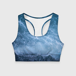 Топик спортивный женский Океан, цвет: 3D-принт