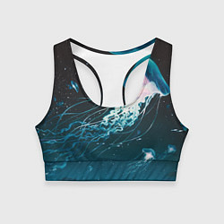 Женский спортивный топ Рисунок медуза