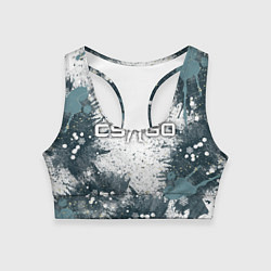 Топик спортивный женский CS GO - Контра, цвет: 3D-принт