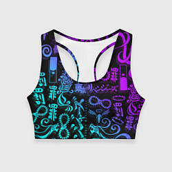 Женский спортивный топ ТАТУ ТОКЙСКИЕ МСТИТЕЛИ НЕОН