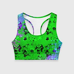 Топик спортивный женский Монстрыmonsters, цвет: 3D-принт