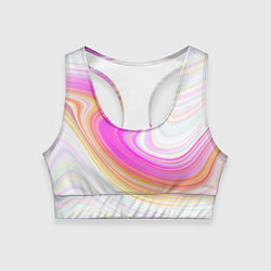 Женский спортивный топ Abstract gradient lines