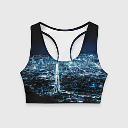 Женский спортивный топ Ночной город night city