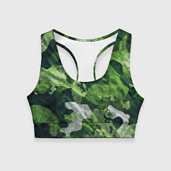 Женский спортивный топ Camouflage Pattern Камуфляж Паттерн