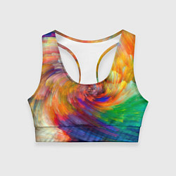 Женский спортивный топ MULTICOLORED SWIRLS