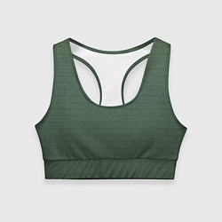 Топик спортивный женский 1984 узор зелёный градиент, цвет: 3D-принт