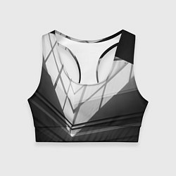 Топик спортивный женский Абстрактные тени и геометрические фигуры, цвет: 3D-принт