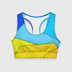 Топик спортивный женский Простой геометрический фон, цвет: 3D-принт