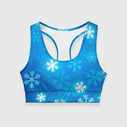Топик спортивный женский Зима 2023, цвет: 3D-принт