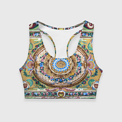 Топик спортивный женский Советский винтажный ковёр, цвет: 3D-принт