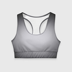 Топик спортивный женский Серебристый градиент, цвет: 3D-принт