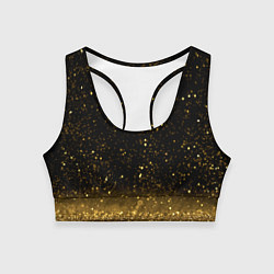 Топик спортивный женский Золотой дождь, цвет: 3D-принт