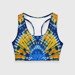 Женский спортивный топ Tie dye стиль хиппи