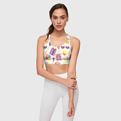 Топик спортивный женский Holiday, цвет: 3D-принт — фото 2