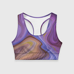 Топик спортивный женский Violet fantasy, цвет: 3D-принт