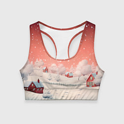 Женский спортивный топ Волшебство новогодней ночи