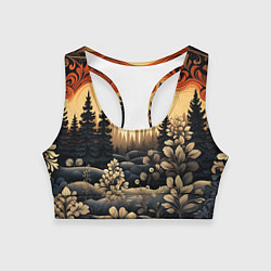 Женский спортивный топ Волшебные орнаменты