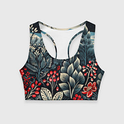 Женский спортивный топ Хрустальные рисунки