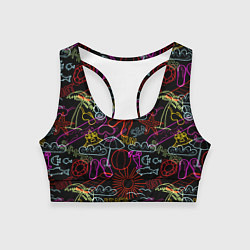 Женский спортивный топ Beach pattern