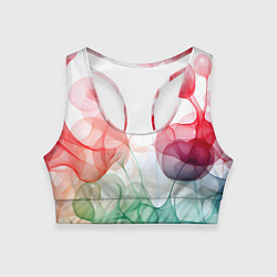Женский спортивный топ Цветные пузыри