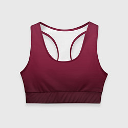 Топик спортивный женский Градиент тёмный вишнёвый, цвет: 3D-принт