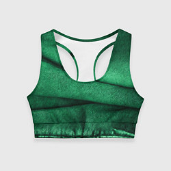 Топик спортивный женский Зеленая джинса, цвет: 3D-принт