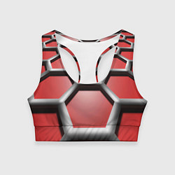 Женский спортивный топ Броня робота