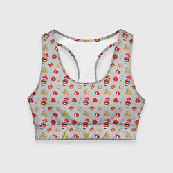 Женский спортивный топ Щелкунчик и игрушки