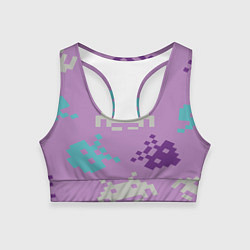 Женский спортивный топ Пиксели
