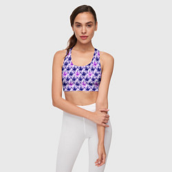 Топик спортивный женский Nirvana neon smile, цвет: 3D-принт — фото 2