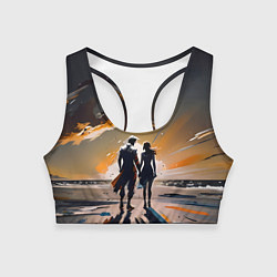 Женский спортивный топ Пара на пляже