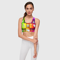 Топик спортивный женский Square, цвет: 3D-принт — фото 2