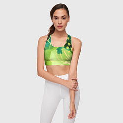Топик спортивный женский Вдохновленный природой, цвет: 3D-принт — фото 2