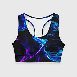 Топик спортивный женский Color blue pink, цвет: 3D-принт