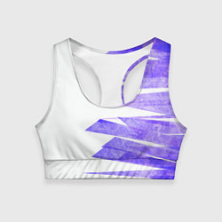 Женский спортивный топ Color white purple